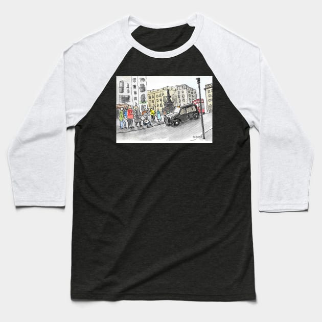 London cityscape 2 Baseball T-Shirt by sukhpalgrewal